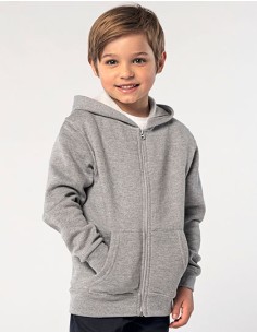 S-02092-Kids Zip Hoodie Stone 2